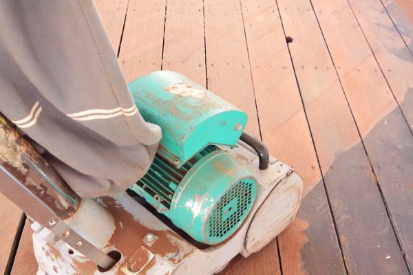 Cedar Deck Sanding in Lewes